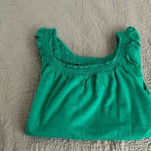 Saint John Bay loose fit top with wide sleeves color:green size PL